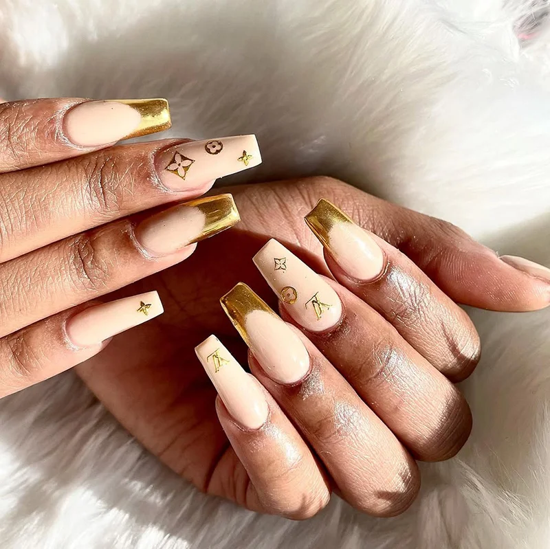 Golden Nails & Skin