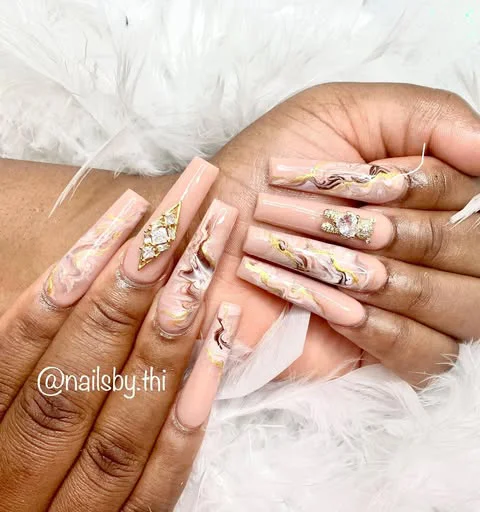 Golden Nails & Skin